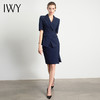IWY/藏青色短袖职业女裙公务修身版端庄大气元气西服时尚公装OLC11237+S11237 商品缩略图3