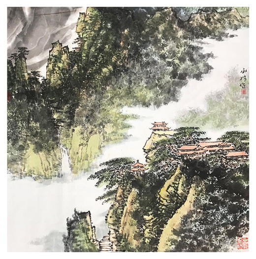 李永林-真迹-山水画 《山水》 玄关 卧室  客厅 商品图2