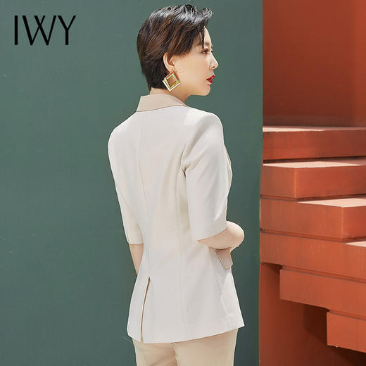 IWY/卡其色职业装女正装套装高端时尚西装拼色气质通勤面试工作服
212095C1+P1 商品图3