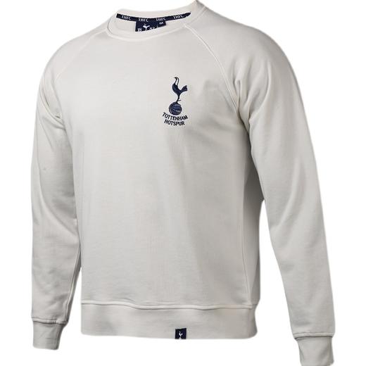 正品托特纳姆热刺球迷版徽章印花白色棉运动足球卫衣THFCWY04 商品图1
