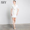IWY/白色职业连衣裙西装裙面试一步裙正装休闲风时尚七分袖Q11211 商品缩略图1