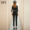 IWY/黑白拼色显瘦西装套装女小香风职业装气质女神范高端商务装C1193+P433-B 商品缩略图3
