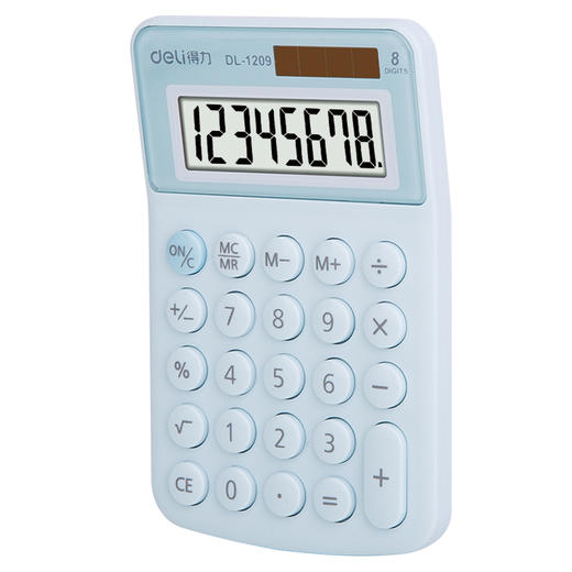 得力1209A便携计算器(蓝色) 商品图1