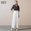 IWY/黑色衬衫白色裤子西装职业套装女个性初高端办公室时尚202147B1+P2 商品缩略图2