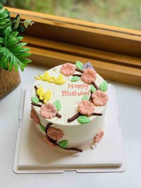 翻糖小清新花奶油蛋糕 下单前请仔细阅读商品详情