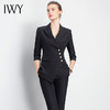 IWY/黑色气质西装套装女修身显瘦通勤商务高端职业装女神范时尚工作服
C10408+P10408B 商品缩略图1