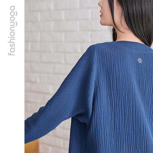 【特卖不退换】FM11802凡圣瑜伽棉麻禅意按扣外套（不含胸垫） 商品图4