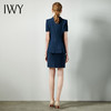 IWY/藏青职业女裙女神范休闲装气质ol包裙正装显白时尚款短袖C11240+S11345 商品缩略图3