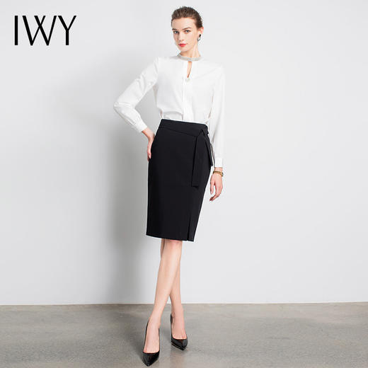 IWY/白色衬衫裙职业装气质名媛时装款高级小套装成熟ol经理服时装
B11234-W+S0486(ASC) 商品图2