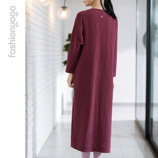 【特卖不退换】FM11802凡圣瑜伽棉麻禅意按扣外套（不含胸垫） 商品图1