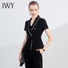 IWY/黑色职业裤套装女冷淡风女装ol干练风格西装套减龄办公室正装C1186+P1186 商品缩略图1