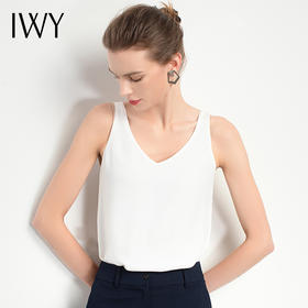 IWY/白色T体恤西服内搭背心吊带女职业装办公上衣女人味减龄T2201