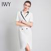 IWY/直播福利款 白色连衣裙职业裙装ol白领高定礼仪服西装款面试休闲气质Q11229 商品缩略图1