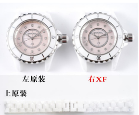 对比评测：XF厂 【33mm】CHANEL香奈儿J12系列H5513陶瓷石英女士腕表