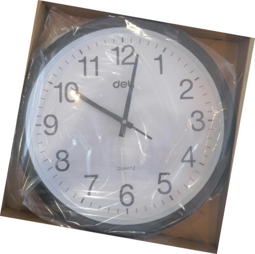 得力9006挂钟(黑)(只)37CM（14.5寸） 商品图0