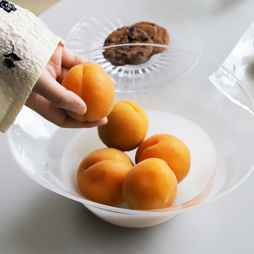 日本 河上智美 棱线皿 水角皿 三角小皿 四边小皿 菊瓣小皿 花瓣钵 面钵 异形帽钵 透明玻璃器 商品图1