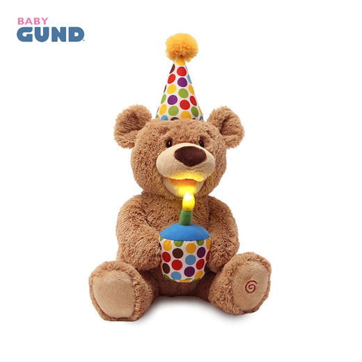 美国babygund儿童玩具生日快乐声动泰迪熊/生日熊 商品图3