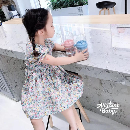 ALLJOINT鲸鱼儿童高颜值宝宝水杯带吸管网红杯子卡通可爱喷水杯 商品图5