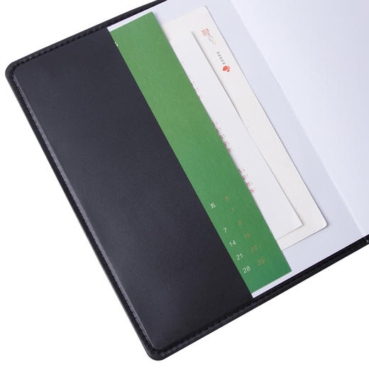 得力7901皮面笔记本(黑)-80页-25K(本) 商品图1