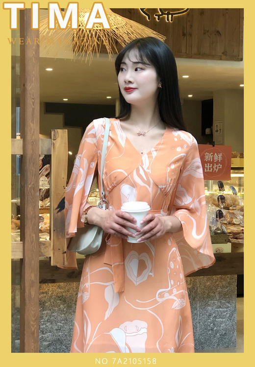 飘袖气质长裙 商品图2