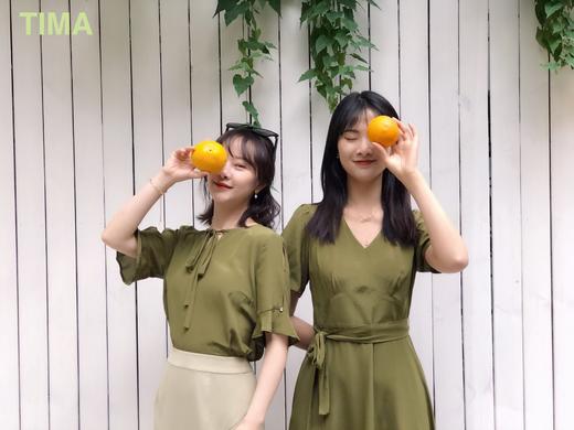 V领气质显瘦真丝连衣裙（附腰带） 商品图1