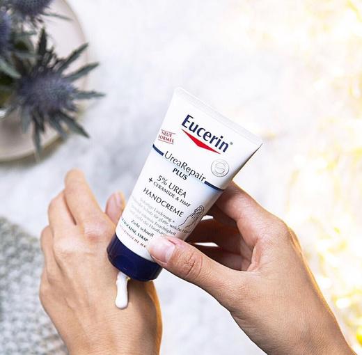 保税| EUCERIN优色林5%尿素加qiang修护shen度滋养护手霜75ml 商品图1