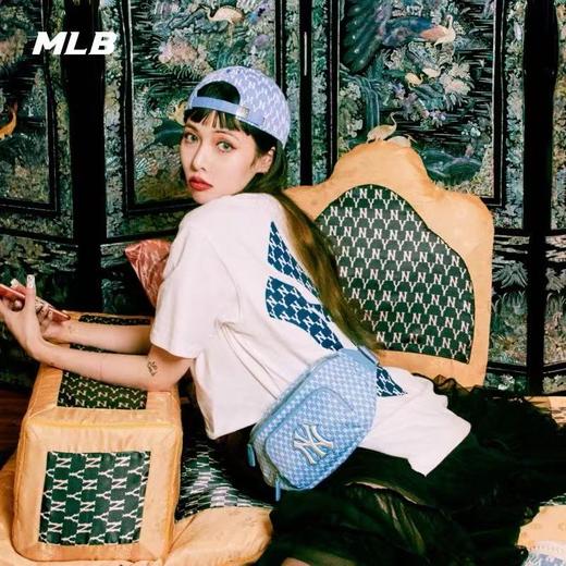 MLB 21年春夏新款韩国MLBNY短袖女背后大标满标老花宽松T恤 商品图1