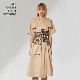 围裹式棉质连衣裙