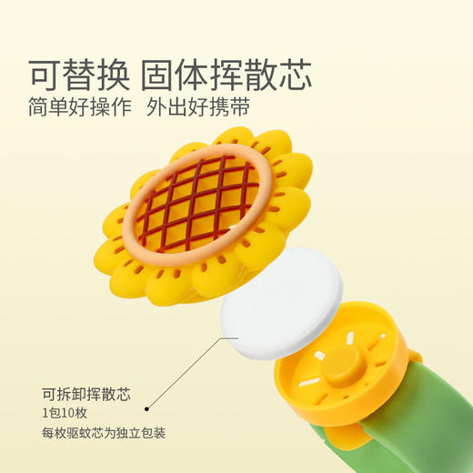 GREENNOSE绿鼻子驱蚊拍拍珠珠手环+挥散芯10枚组合装 商品图3