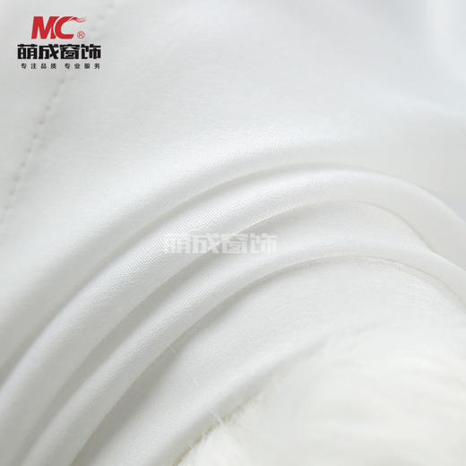 特级天丝绒（不勾丝，加厚加捻工艺）白色/布料/配套纱 商品图3