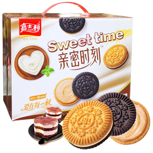 嘉士利亲密时刻夹心饼干提拉米苏味600g 商品图0