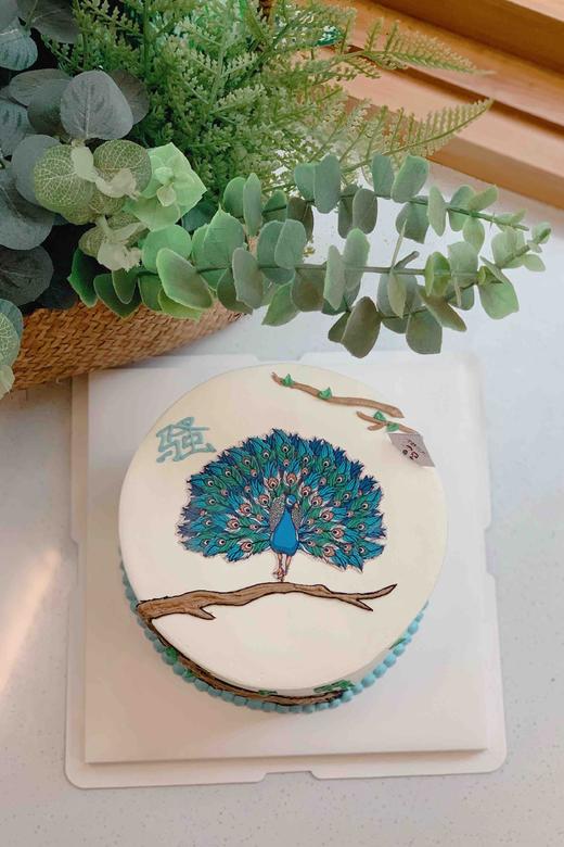 孔雀🦚奶油蛋糕 下单前请仔细阅读商品详情 商品图0
