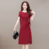 WE- ZM-BON8825 连衣裙女中长款2021夏装新款修身大码气质优雅时尚短袖打底裙 商品缩略图1