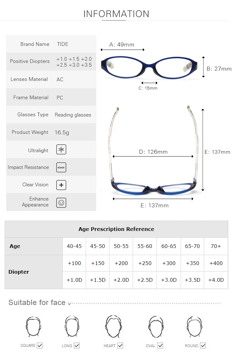 Computer Reading Glasses Blue Light Blocking UV Protection Lightweight Flexible Readers for Women Men