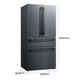 西门子（SIEMENS）（202541）602升 法式多门冰箱 零度保鲜 双压缩机制冷 BCD-602W(KF98FA156C)