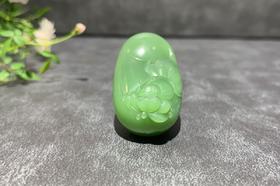 【御珠宫坊】碧玉花鱼挂件