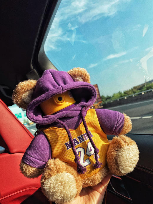 【秋冬热卖】ALL-JOINT优仅潮潮熊卫衣熊保温杯ins风儿童创意吸管杯带杯套双盖450ml礼袋装【ALL-JOINT】 商品图10