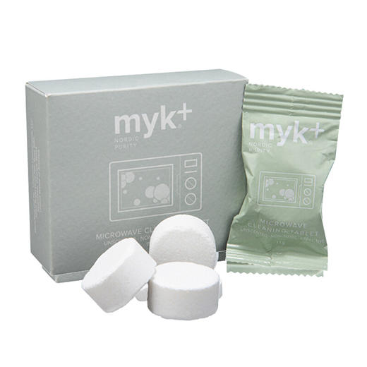 洣洣myk+进口微波炉清洁剂泡腾片专用去油污高温蒸汽去异味神器清洗剂 11gx4【洣洣】 商品图0