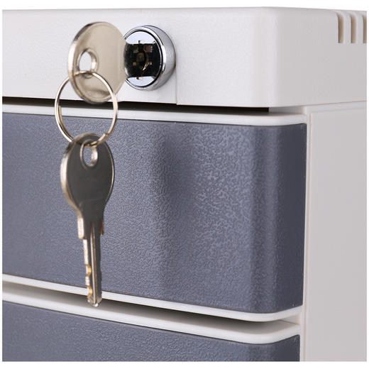 得力8854文件柜带锁(浅灰)(只) 商品图2