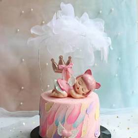 纱布羽毛珍珠插件