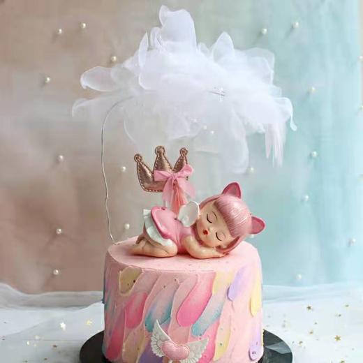 纱布羽毛珍珠插件 商品图0