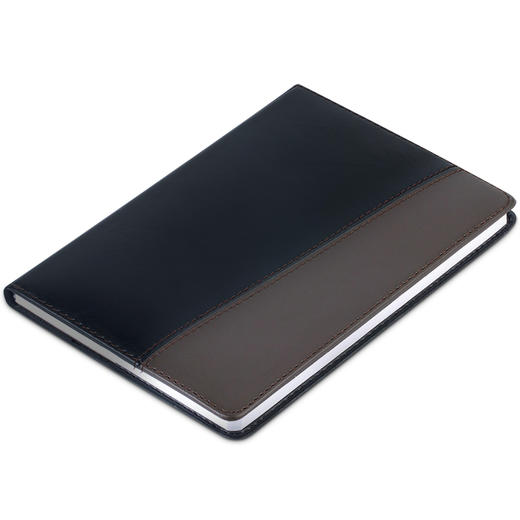 得力7911皮面笔记本(黑)-120页-25K(本) 商品图1