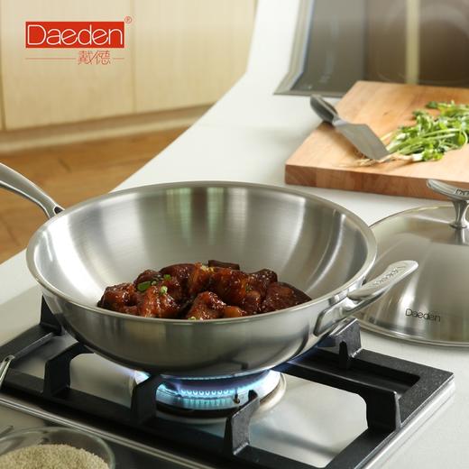 *【炒锅】DD024德国戴德18/10不锈钢五层复合炒锅不易粘锅煤气电陶炉通用炒锅 商品图0