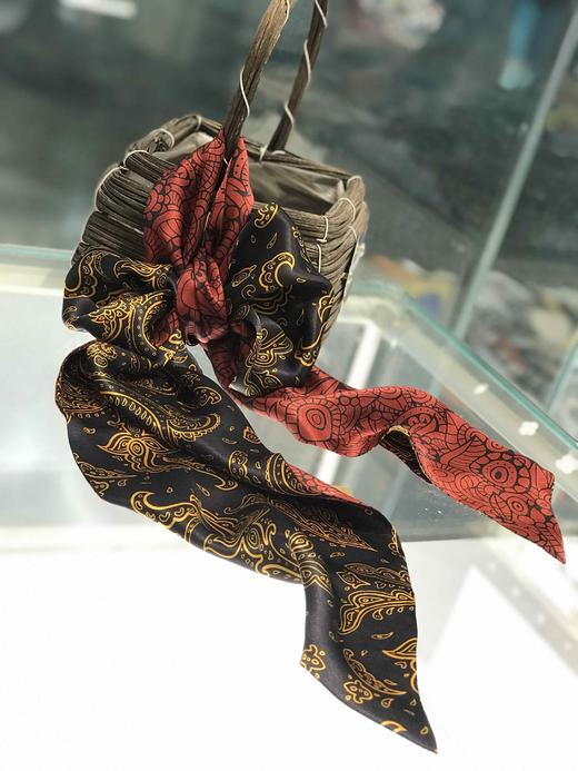 优品堂《春的律动》桑蚕丝双层条形长巾 商品图6