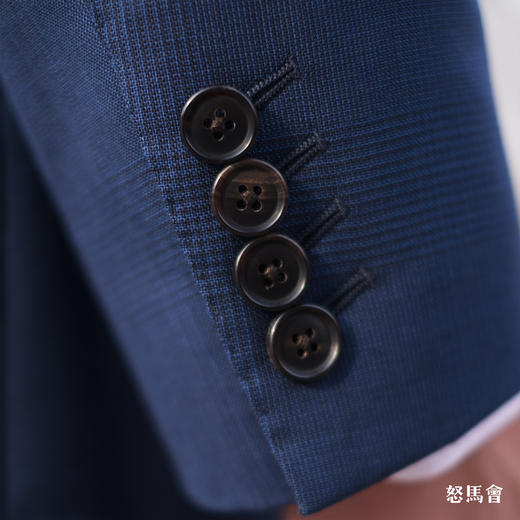 C&J Antich 澳洲美丽诺羊毛藏蓝色暗亲王格全麻衬套装 商品图8