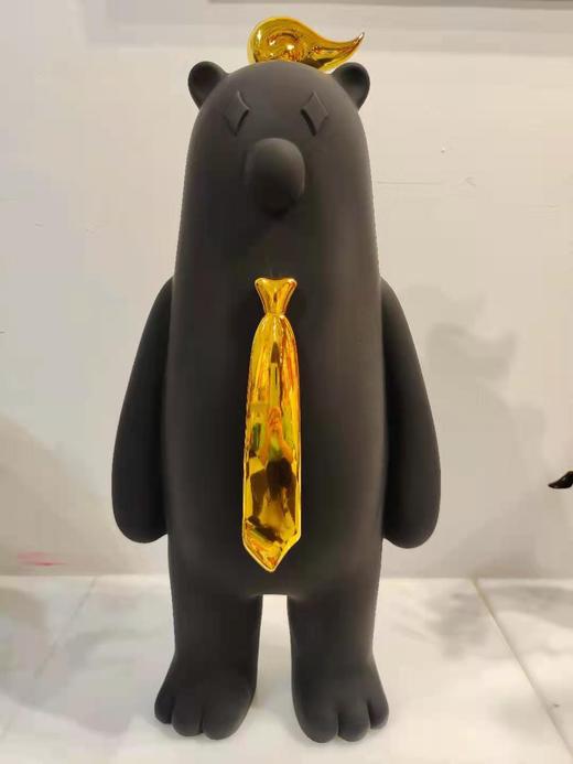 梦想熊-领带-磨砂黑-大号 商品图1