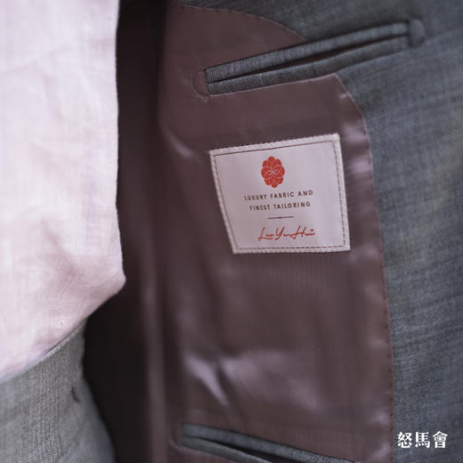 C&J Antich 澳洲美丽诺羊毛灰色全麻衬套装 商品图6