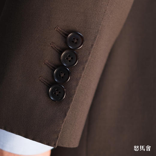 C&J Antich 澳洲美丽诺羊毛深棕色全麻衬套装 商品图5