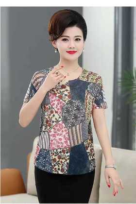 诗魅天丝半袖上衣
