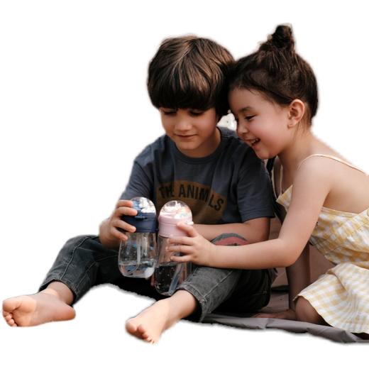 ZOYZOII儿童水杯 水晶球吸管杯宝宝爱喝水~~学生防摔便携水壶可爱 商品图3